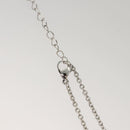 LOUIS VUITTON Necklace metal Red Silver LV Auth 115998-9