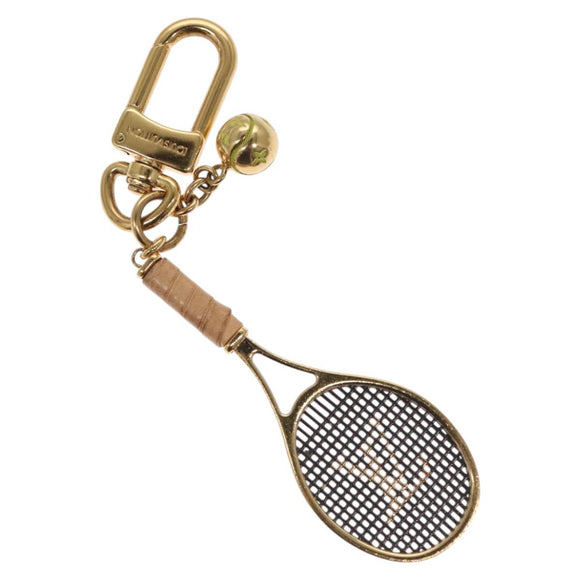 LOUIS VUITTON Bijou Sack LV Serve Key Ring Gold Tone M00839 LV Auth 116011