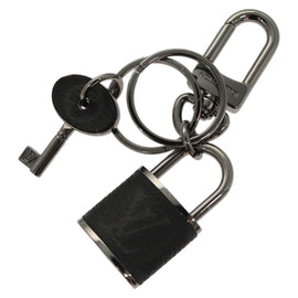 LOUIS VUITTON Monogram Eclipse Porte Cles LV Lock Charm M61951 LV Auth 116012 - 0