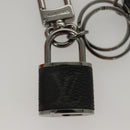 LOUIS VUITTON Monogram Eclipse Porte Cles LV Lock Charm M61951 LV Auth 116012-4