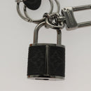 LOUIS VUITTON Monogram Eclipse Porte Cles LV Lock Charm M61951 LV Auth 116012-5