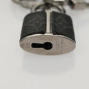 LOUIS VUITTON Monogram Eclipse Porte Cles LV Lock Charm M61951 LV Auth 116012-6