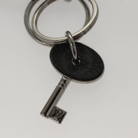 LOUIS VUITTON Monogram Eclipse Porte Cles LV Lock Charm M61951 LV Auth 116012