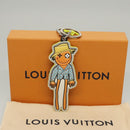 LOUIS VUITTON Monogram Porte Cles LV Scarecrow Charm Yellow MP2922 Auth 116015-10