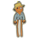 LOUIS VUITTON Monogram Porte Cles LV Scarecrow Charm Yellow MP2922 Auth 116015-2