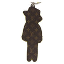 LOUIS VUITTON Monogram Porte Cles LV Scarecrow Charm Yellow MP2922 Auth 116015-3
