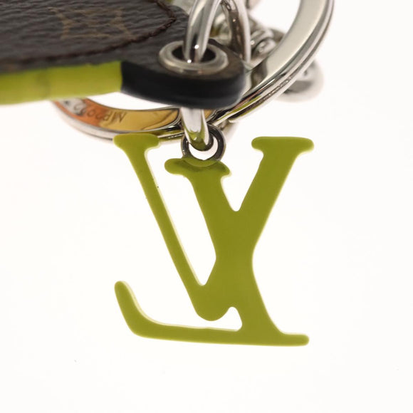 LOUIS VUITTON Monogram Porte Cles LV Scarecrow Charm Yellow MP2922 Auth 116015