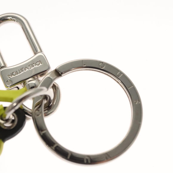 LOUIS VUITTON Monogram Porte Cles LV Scarecrow Charm Yellow MP2922 Auth 116015