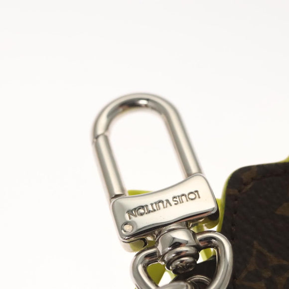 LOUIS VUITTON Monogram Porte Cles LV Scarecrow Charm Yellow MP2922 Auth 116015
