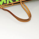 LOUIS VUITTON Monogram Graffiti Neverfull GM Tote Bag Green M93703 Auth 116016A-8