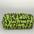 LOUIS VUITTON Monogram Graffiti Neverfull GM Tote Bag Green M93703 Auth 116016A-7