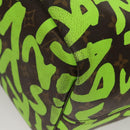 LOUIS VUITTON Monogram Graffiti Neverfull GM Tote Bag Green M93703 Auth 116016A-23