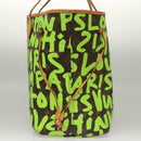 LOUIS VUITTON Monogram Graffiti Neverfull GM Tote Bag Green M93703 Auth 116016A-5