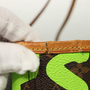 LOUIS VUITTON Monogram Graffiti Neverfull GM Tote Bag Green M93703 Auth 116016A-15