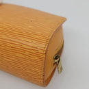 LOUIS VUITTON Epi Dauphine PM Pouch Yellow M48449 LV Auth 116024-15