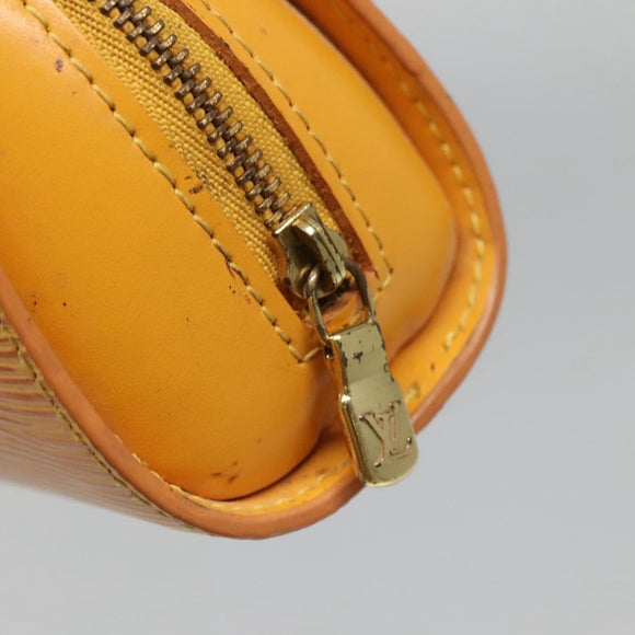 LOUIS VUITTON Epi Dauphine PM Pouch Yellow M48449 LV Auth 116024