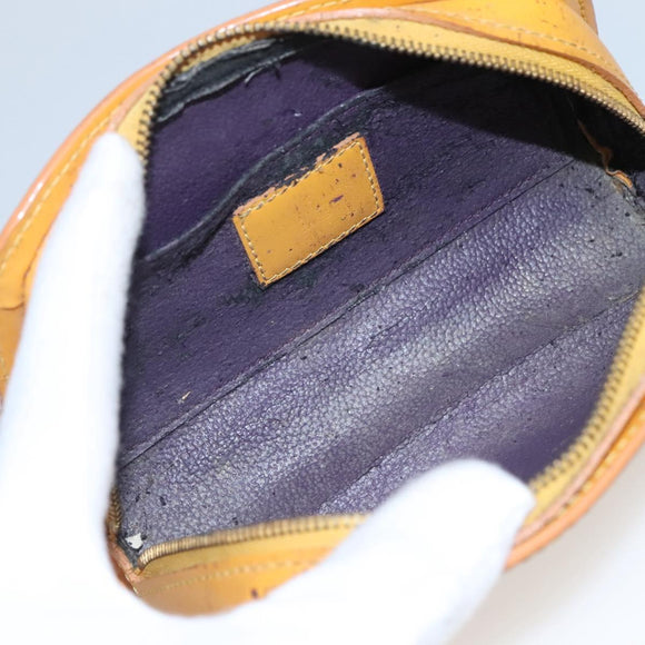 LOUIS VUITTON Epi Dauphine PM Pouch Yellow M48449 LV Auth 116024