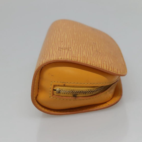LOUIS VUITTON Epi Dauphine PM Pouch Yellow M48449 LV Auth 116024