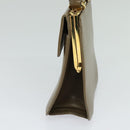 Salvatore Ferragamo Hand Bag Leather 2way Brown Gold Auth 116030-4