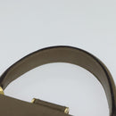 Salvatore Ferragamo Hand Bag Leather 2way Brown Gold Auth 116030-8