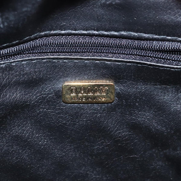 BALLY Shoulder Bag Nylon Orange Gold Auth 116042