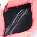 BALLY Shoulder Bag Nylon Orange Gold Auth 116042-12