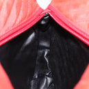 BALLY Shoulder Bag Nylon Orange Gold Auth 116042-19