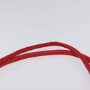 BALLY Shoulder Bag Nylon Orange Gold Auth 116042-8