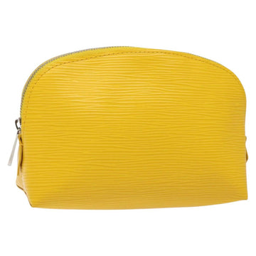 LOUIS VUITTON Epi Pochette Cosmetic PM Cosmetic Pouch Citron LV Auth 116044V