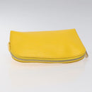 LOUIS VUITTON Epi Pochette Cosmetic PM Cosmetic Pouch Citron LV Auth 116044V-5