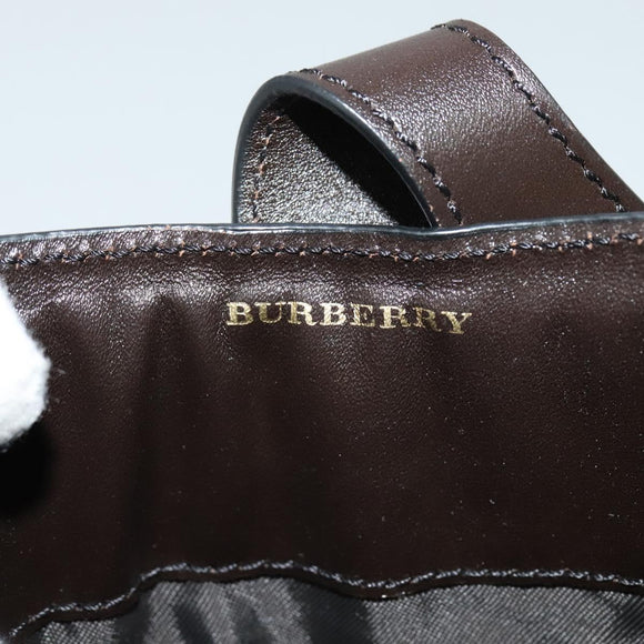 BURBERRY Nova Check iPad Case PVC Beige Gold Auth 116045