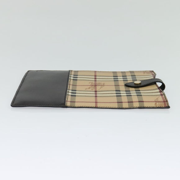 BURBERRY Nova Check iPad Case PVC Beige Gold Auth 116045