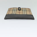 BURBERRY Nova Check iPad Case PVC Beige Gold Auth 116045-7