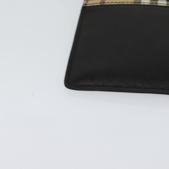 BURBERRY Nova Check iPad Case PVC Beige Gold Auth 116045