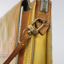 LOUIS VUITTON Monogram Vernis Motto Accessory Pouch Gris M91030 LV Auth 116046-10