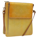 LOUIS VUITTON Monogram Vernis Motto Accessory Pouch Gris M91030 LV Auth 116046-1