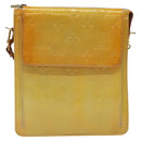 LOUIS VUITTON Monogram Vernis Motto Accessory Pouch Gris M91030 LV Auth 116046-13