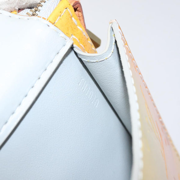 LOUIS VUITTON Monogram Vernis Motto Accessory Pouch Gris M91030 LV Auth 116046