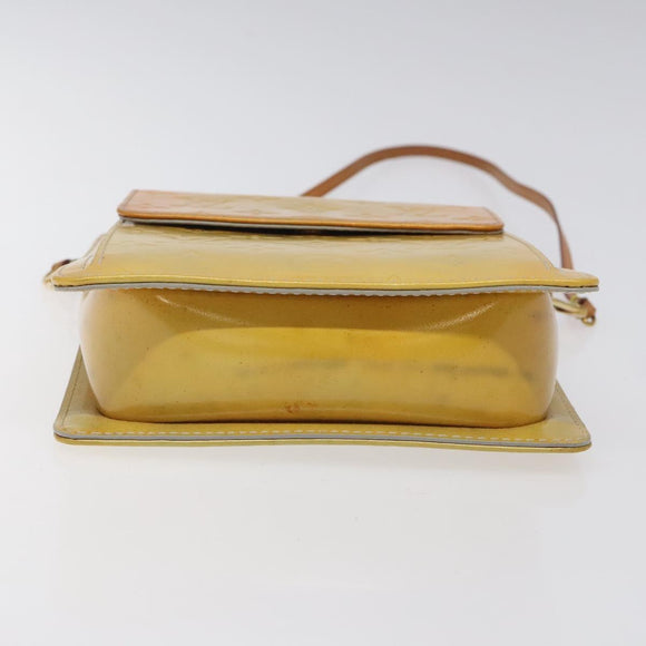 LOUIS VUITTON Monogram Vernis Motto Accessory Pouch Gris M91030 LV Auth 116046