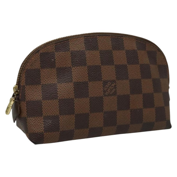 LOUIS VUITTON Damier Ebene Pochette Cosmetic PM Pouch N47516 LV Auth 116055