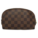 LOUIS VUITTON Damier Ebene Pochette Cosmetic PM Pouch N47516 LV Auth 116055-2