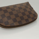 LOUIS VUITTON Damier Ebene Pochette Cosmetic PM Pouch N47516 LV Auth 116055-5