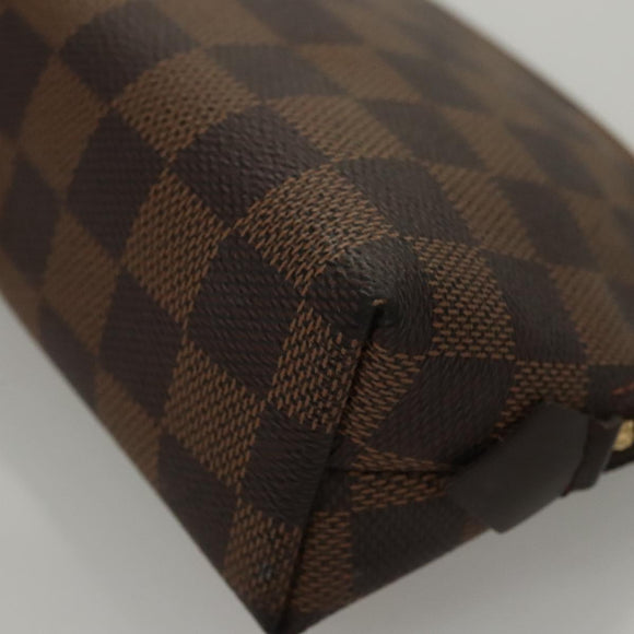 LOUIS VUITTON Damier Ebene Pochette Cosmetic PM Pouch N47516 LV Auth 116055