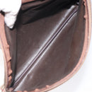 Burberrys Nova Check Clutch Bag Canvas Beige Silver Auth 116056-11