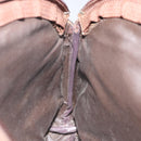 Burberrys Nova Check Clutch Bag Canvas Beige Silver Auth 116056-16