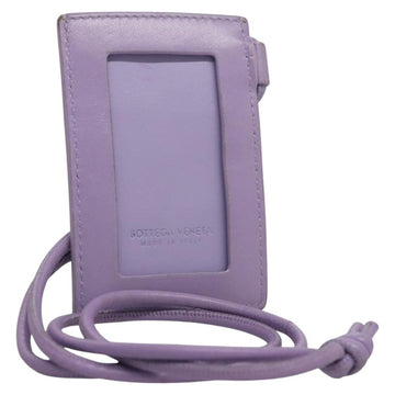 BOTTEGA VENETA MAXI INTRECCIATO Card Case Leather Purple Auth 116058