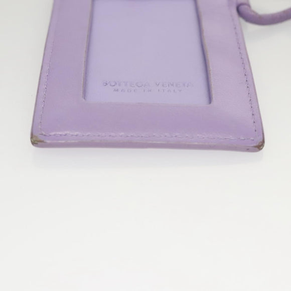 BOTTEGA VENETA MAXI INTRECCIATO Card Case Leather Purple Auth 116058