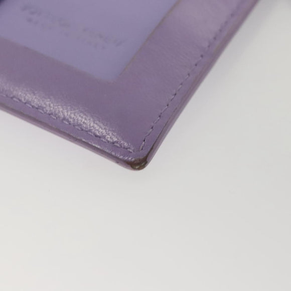 BOTTEGA VENETA MAXI INTRECCIATO Card Case Leather Purple Auth 116058