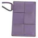 BOTTEGA VENETA MAXI INTRECCIATO Card Case Leather Purple Auth 116058-4