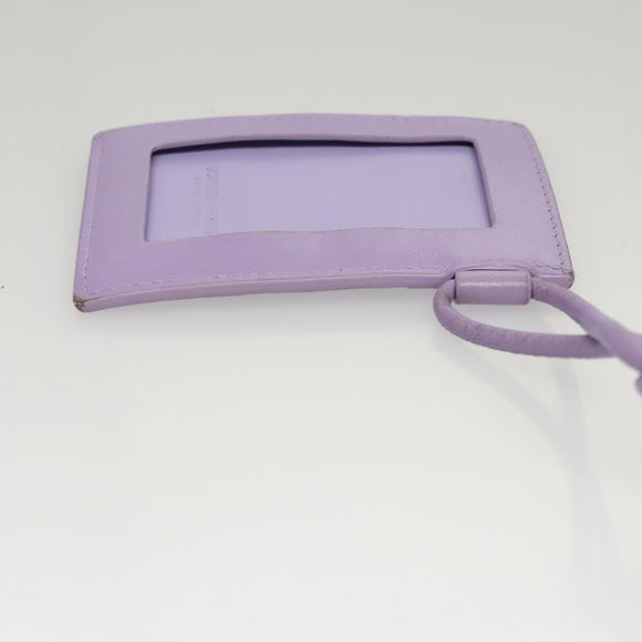 BOTTEGA VENETA MAXI INTRECCIATO Card Case Leather Purple Auth 116058